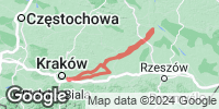 Track GPS Kraków - Sandomierz - Kraków